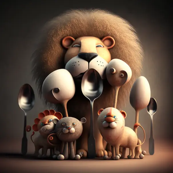 Spoonheads and the Lion King: A tale of friendship and kindness